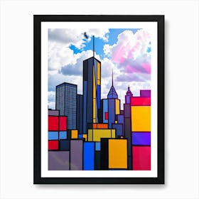 New York City Skyline 10 Art Print