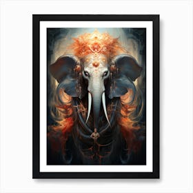 Elephant Of The Gods 1 Art Print