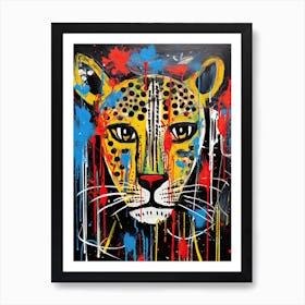 Neo-Cheetah Rhapsody 1 Art Print