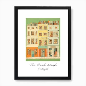 Portugal The Book Nook Pastel Colours 4 Poster Art Print