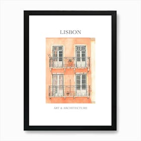 Lisbon Travel And Architecture Poster 2 Art Print