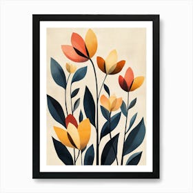 Flowers In Bloom 3 Art Print