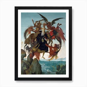 The Torment Of Saint Anthony, Michelangelo Buonarroti Art Print