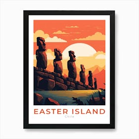 Chile Easter Islands Travel Art Print