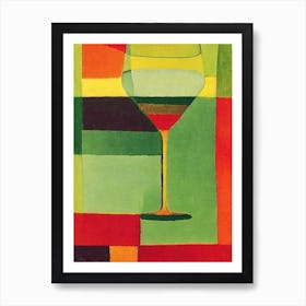 Picpoul Paul Klee Inspired Abstract Cocktail Poster Art Print