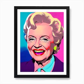 Betty White Pop Movies Art Movies Art Print