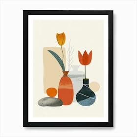 Collection Of Objects In Abstract Style 9 Art Print
