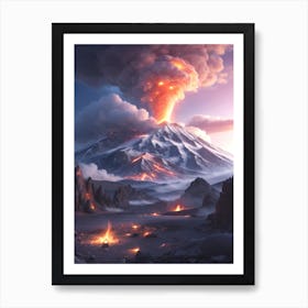 Volcano Eruption 2 Art Print