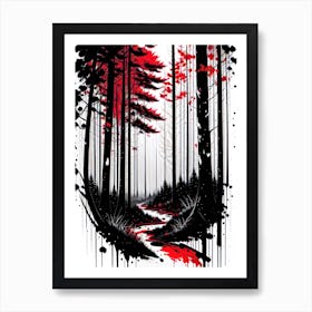 Forest Path 44 Art Print