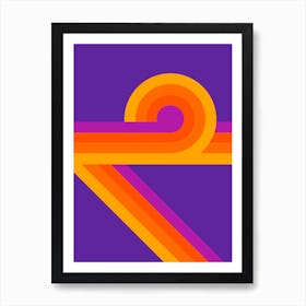 Purple Looper Art Print