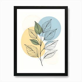 Illustration Of A Leaf 3 Art Print