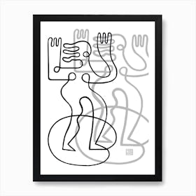 Line Women 1 Art Print