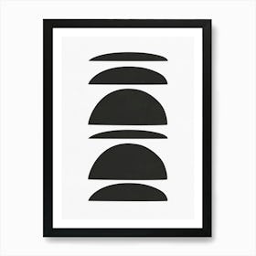 Black And White Abstract Painting Art Print