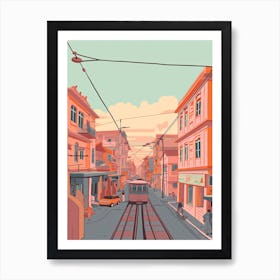 Manila Philippines Travel Illustration 3 Art Print