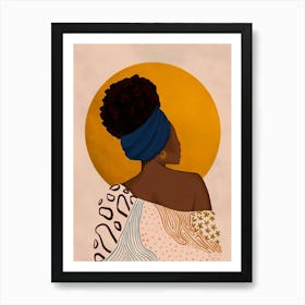 Portrait Of African Woman Art Print