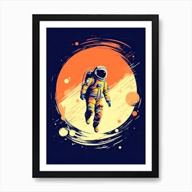 Astronaut's Voyage: Journey to the Stars Art Print