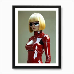 Futuristic Woman 3 Art Print