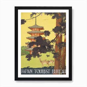 Japan Tourist Bureau Art Print