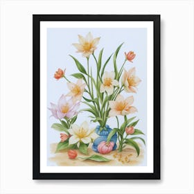 Flowers In A Vase 2 Art Print