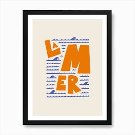 La Mer French Sea Art Print