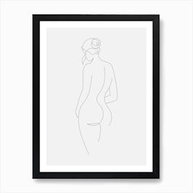 Woman Contemporary Line Art Print