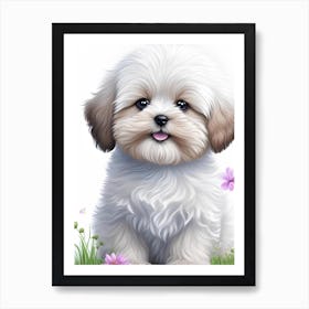 Shih Tzu Puppy Art Print