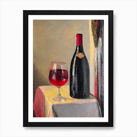 Gamay Rosé 1 Oil Painting Cocktail Poster Art Print