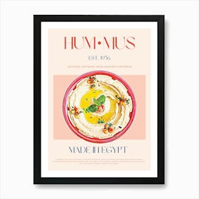 Hummus Mid Century Poster