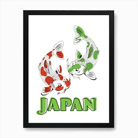 Japanese Koi Fish Art Print