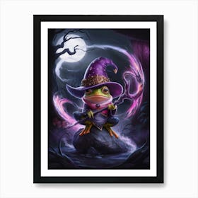 Frog Witch Art Print