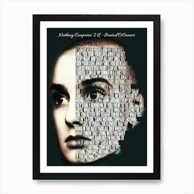 Nothing Compares 2 U Sinéad O Connor Text Art Art Print