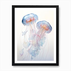 Box Jellyfish Watercolour Painting 8 Art Print