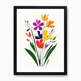 Flowers In A Vase 53 Art Print