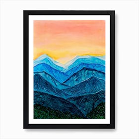 Blue Ridge Sunset Art Print