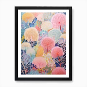 Whimsical Floral Garden Art Print