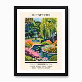 Regent S Park London Parks Garden 3 Art Print