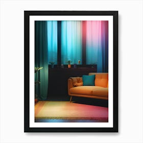 Colorful Living Room-Reimagined 1 Art Print