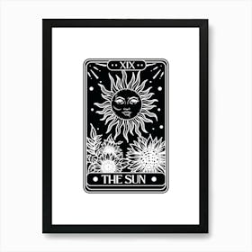 Sun Tarot Card Art Print