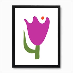 Pink Tulip Art Print