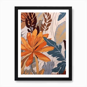 Fall Botanicals Agapanthus 1 Art Print