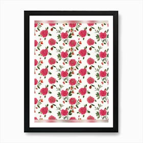 Pink Roses Art Print