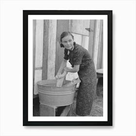 Untitled Photo, Possibly Related To Farmer S Wife Washing Clothes, Near Morganza, Louisiana By Russell Lee Art Print