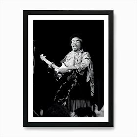 Jimi Hendrix Portrait Art Print