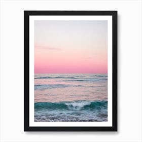 Gulf Shores Beach, Alabama Pink Photography 2 Art Print