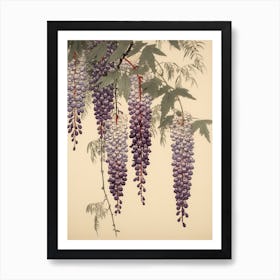 Fuji Wisteria 1 Vintage Japanese Botanical Art Print