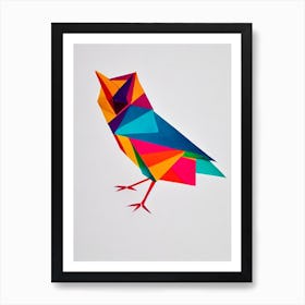 Owl Origami Bird Art Print