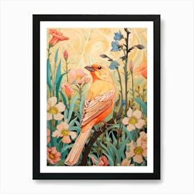 American Goldfinch 4 Detailed Bird Painting Art Print