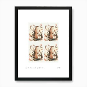 Cute Animals Collection Otter 1 Art Print