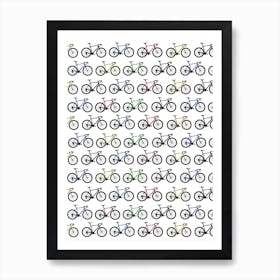 Road Bikes Art Print