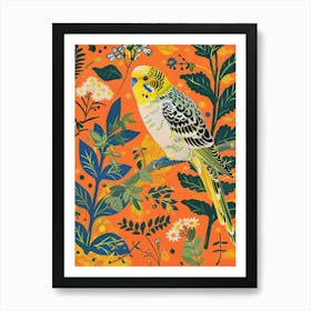 Spring Birds Budgerigar 1 Art Print